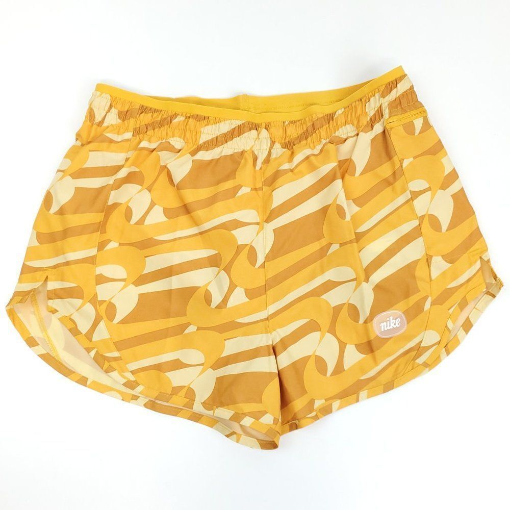 Nike Dri-FIT Icon Clash Tempo Luxe Women's Running Shorts Yellow DQ6117-752 - Picture 8 of 13